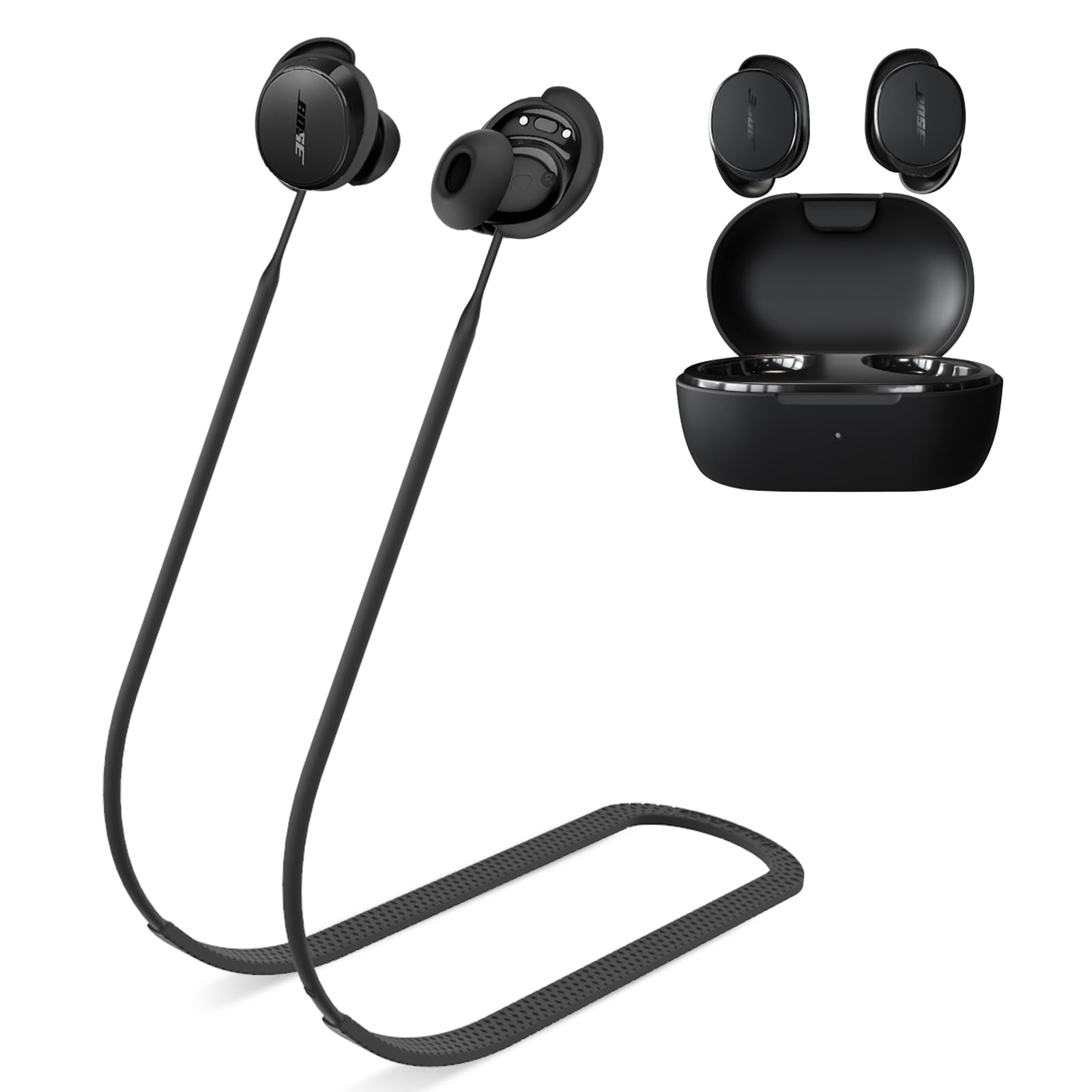 Anti-Lost Strap for New Bose QuietComfort Earbuds(2024) Anti-Slip Sports Soft Silicone Lanyard Accessories-image-16