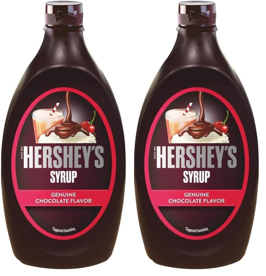 Image of HERSHEY'S Chocolate Flavored Syrup | Delicious Chocolate Flavor | 1.3 kg Bottle, Liquid (Pack of 2)