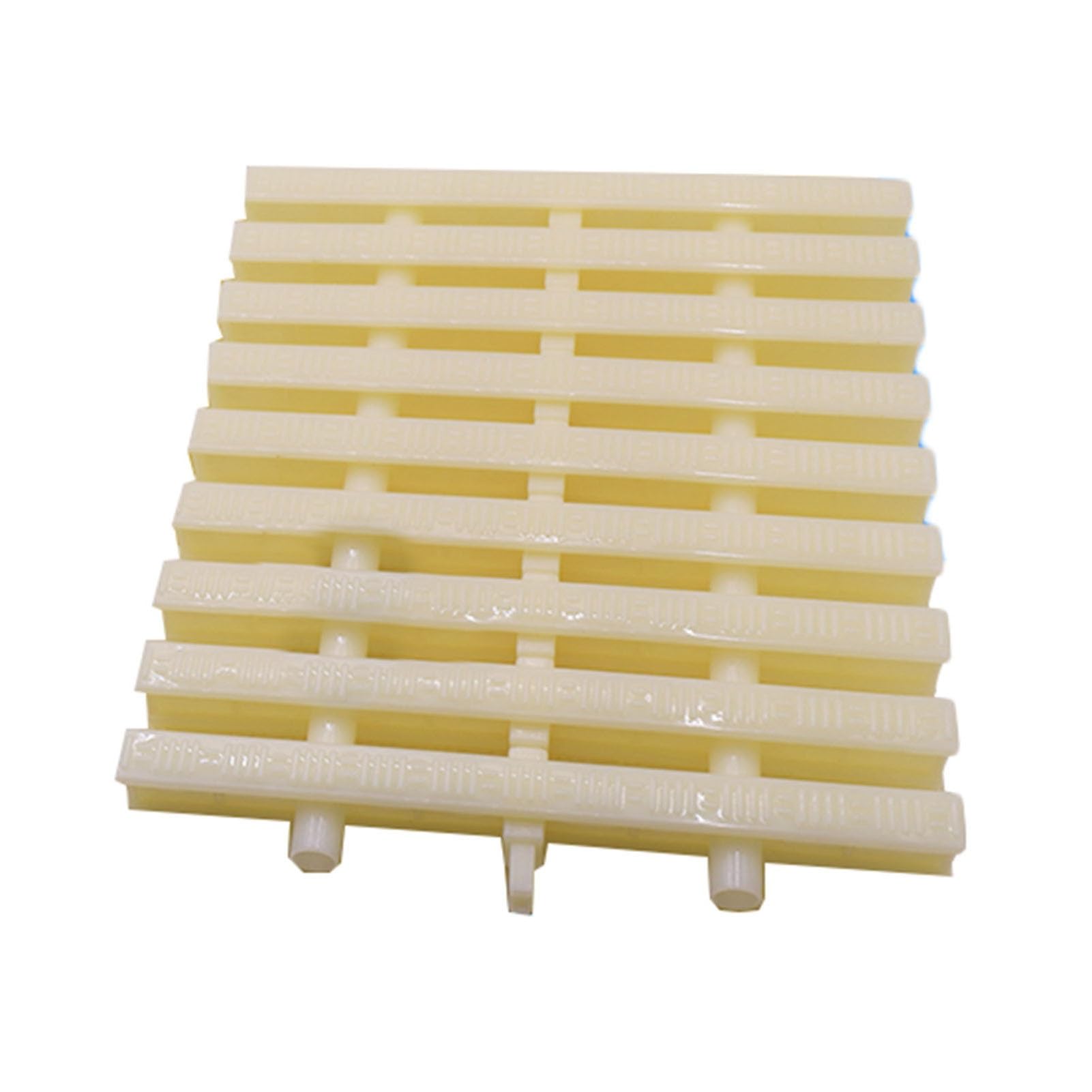 Genérico Rejilla Flexible para desagüe de Piscina (20 Unidades), Color Blanco, para Ducha, Cubierta de canaletas para Patios, cercas y pasarelas (18 cm), Duradera y de fácil instalación.