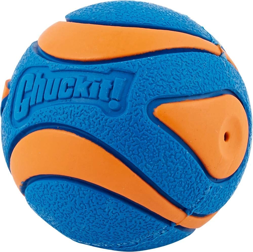 Chuckit! Ultra Squeaker Ball - Juguete Duradero para Perros de Alto Rebote, tamaño Mediano, Paquete de 2 – 3 Unidades