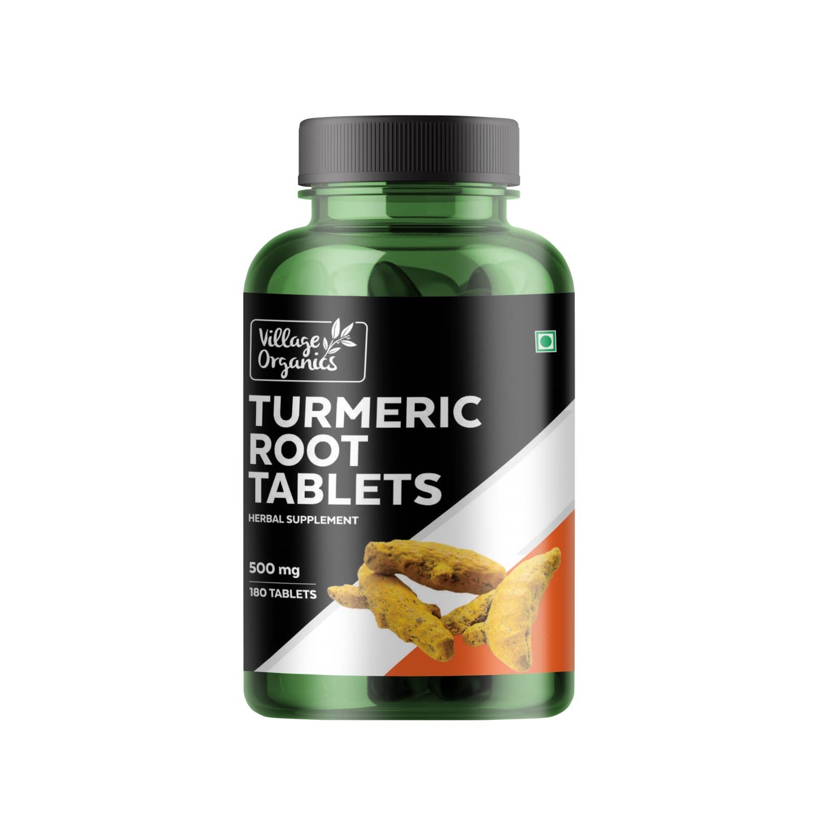 Village Organics Turmeric Tablets 500mg (180 Tablets) pack of 1