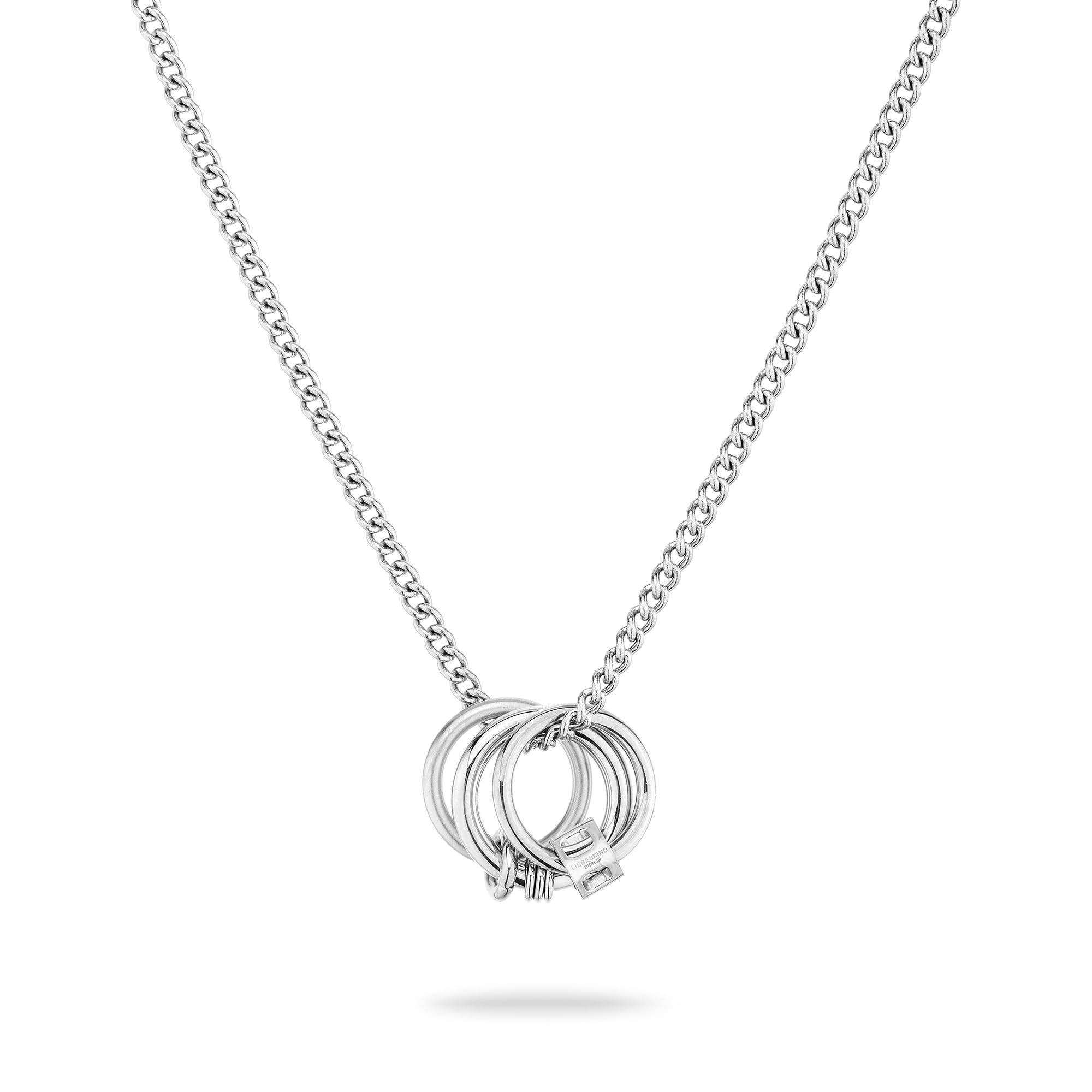 Liebeskind Berlin LJ-1618-N-45 Necklace Stainless Steel in Silver, 45 cm, Stainless Steel, No Gemstone