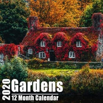 Mini Calendar 2020 7x7 Gardens : High Quality Garden Photos Small Calendar with Inspirational Quotes Each Month