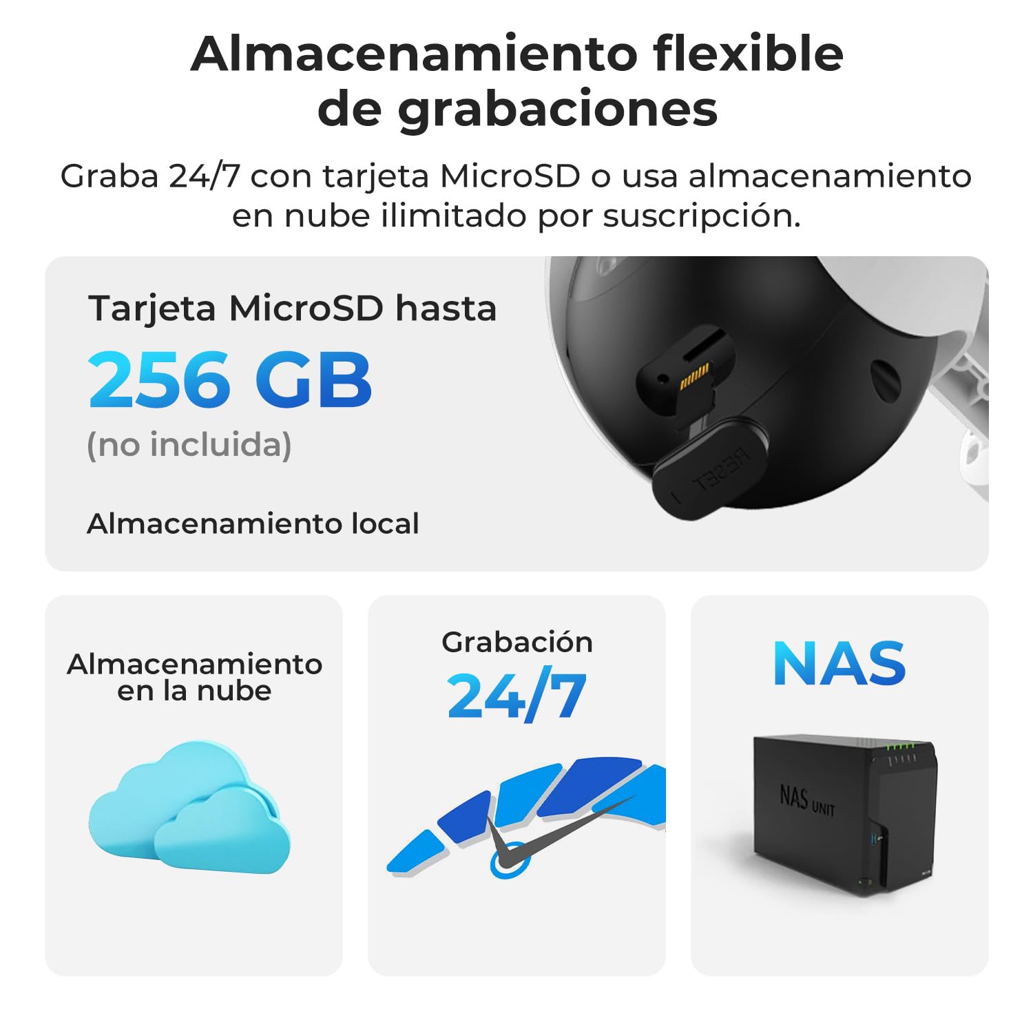 IMILAB 4K 8MP Cámara de Seguridad Exterior, WiFi 2,4/5GHz, Cámara Vigilancia 360° con Detección de Personas y Vehículos, Impermeable, Grabación Continua 24/7, Sin Cuotas Mensuales(EC6 Pro)