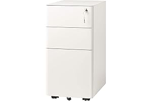 DEVAISE Slim Filing Cabinet: Space-Saving Solution for Organized Storage