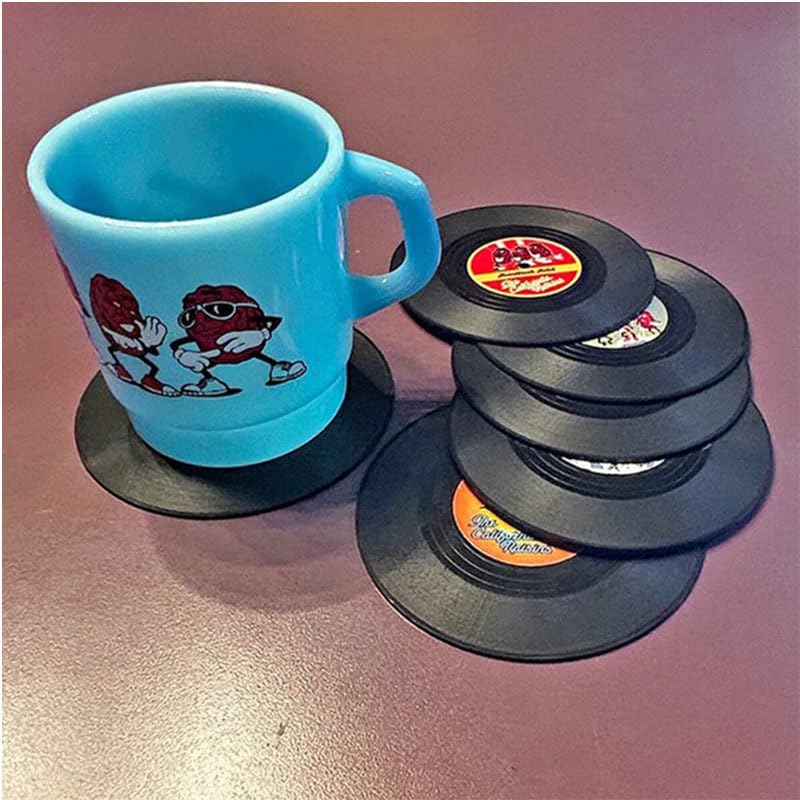 Amazon｜RECORD COASTER レコード コースター 6枚1セット