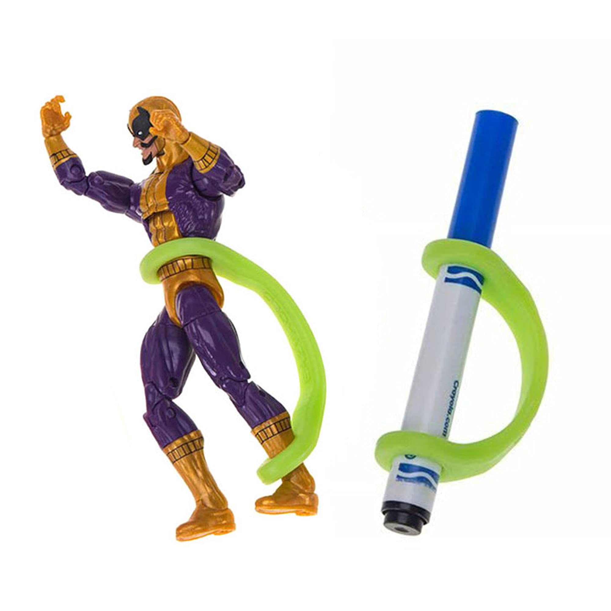 EazyHold Green Silicone Grip Mobility Aid, Universal Cuff Adaptive Equipment for OC and Physical Therapy, Cerebral Palsy, Special Needs, Arthritis, Parkinsons, ALS, Easy Hold Device 2-Pack 4.5"