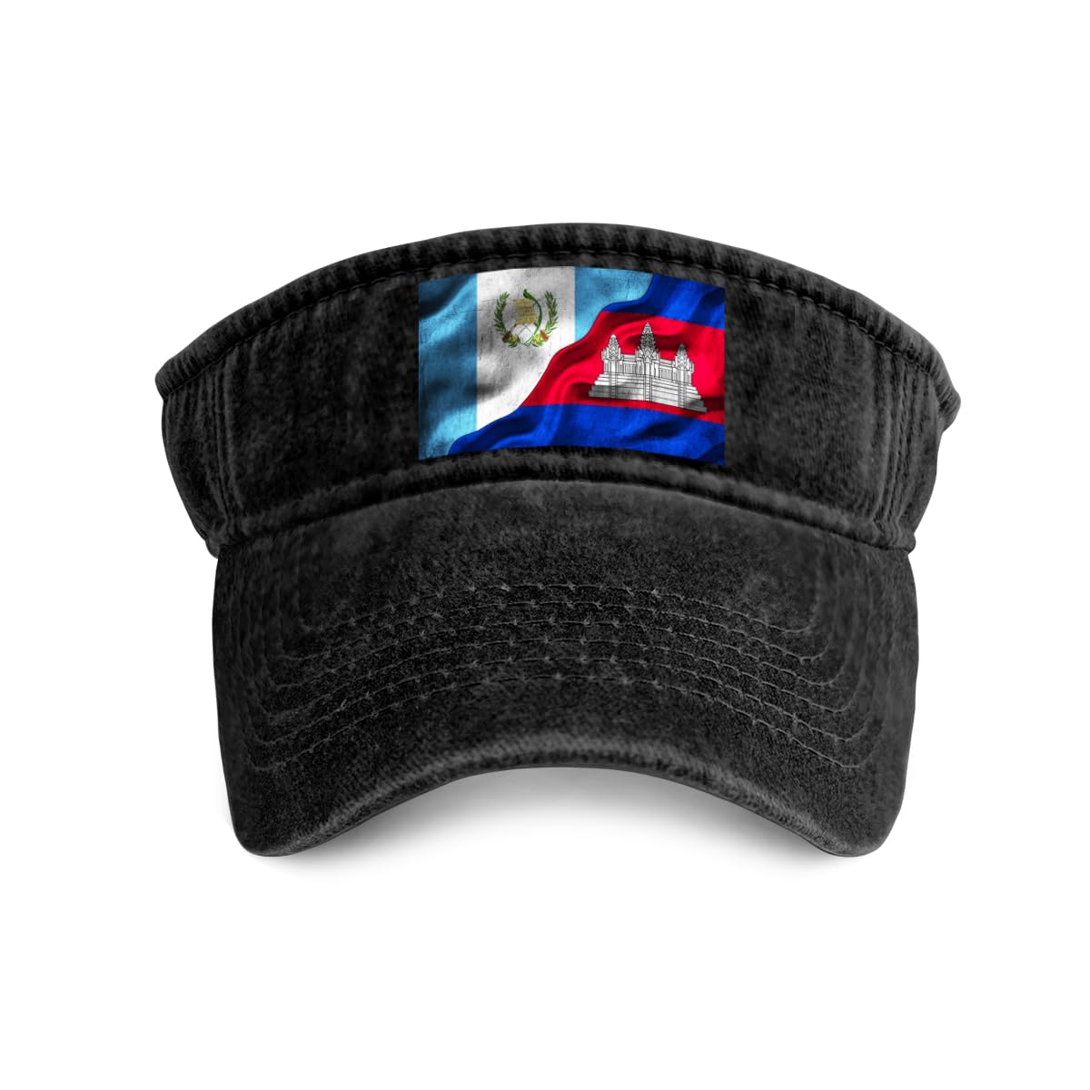 Guatemalan Guatemala Flag Cambodian Flag Sun Visor Hats Sport Wear Athletic Beach Leisure Hat for Women and Men Golf Cap