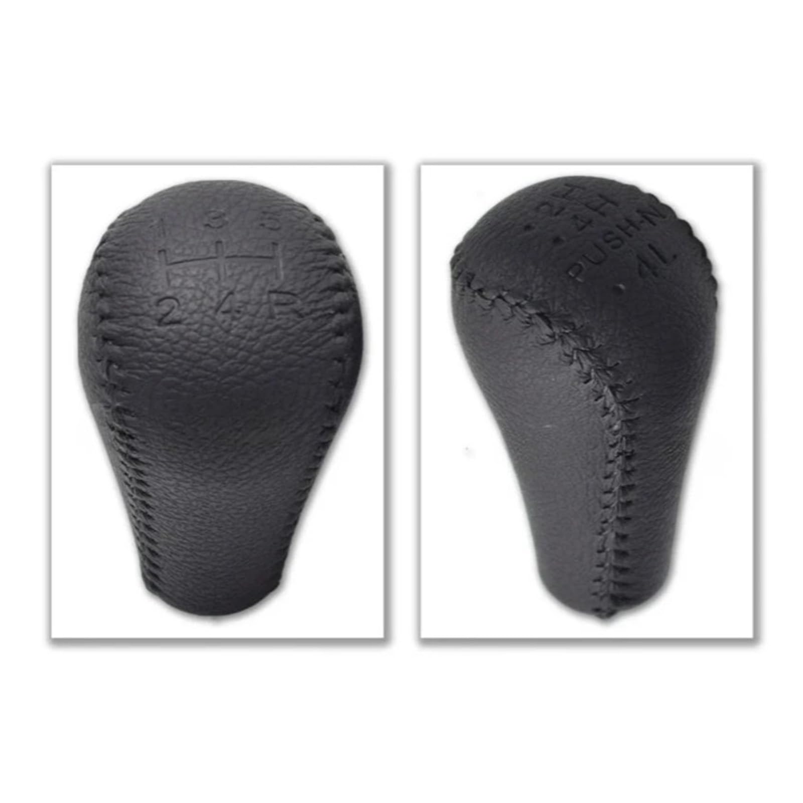 Pomo Para Palanca De Cambios Para Nissan Para Navara D40 Ajuste Directo | ABS/Cuero,Negro,Empuñadura Ergonómica,Sensación Cómoda,Cambio Suave