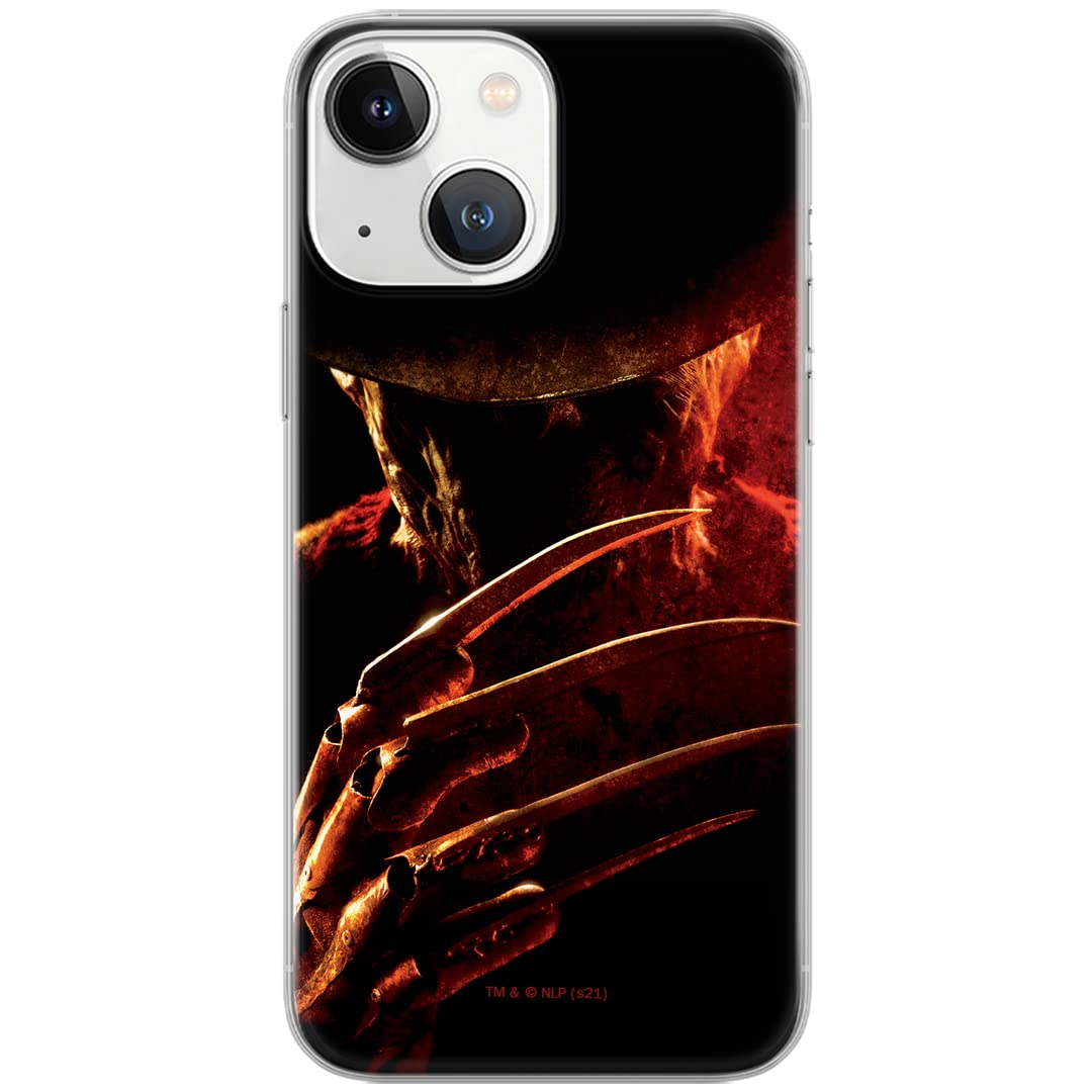 ERT GROUP mobile phone case for Iphone 13 original and officially Licensed Horror pattern Nightmare on Elm Street 005 optimally adapted to the shape of the mobile phone, case made of TPU