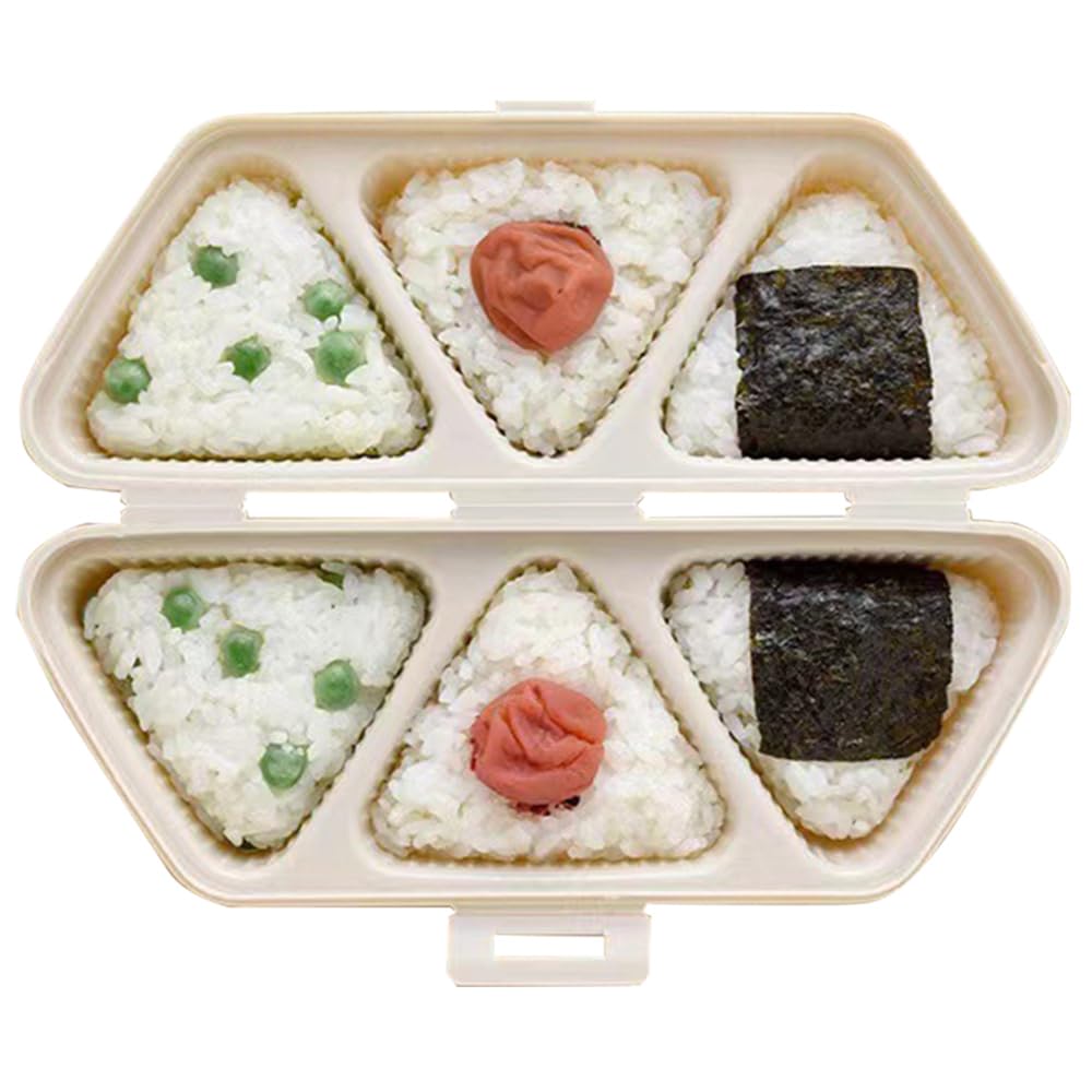 Double Emboss Onigiri Mold – 6-Grid Rice Ball Maker