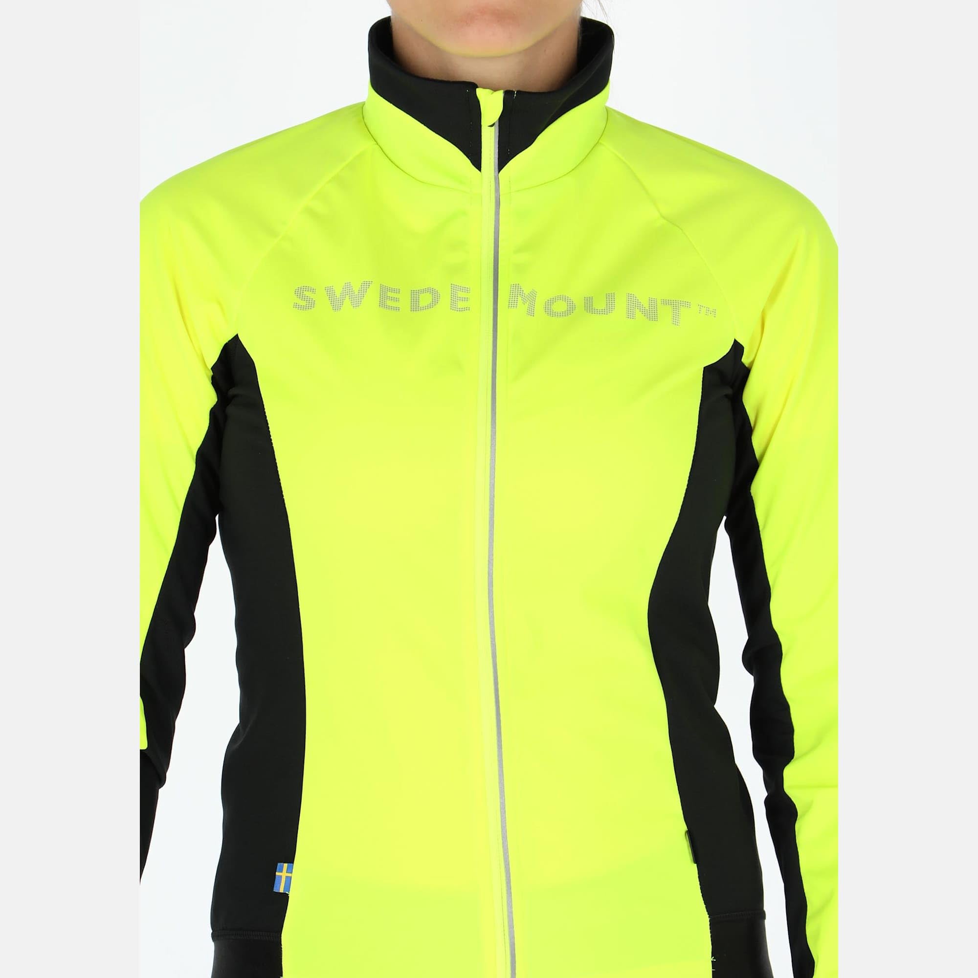 Swedemount Giro 3L Damen Radjacke Wasserdicht und Winddicht Technisch mit Rückentaschen für Rennradfahren