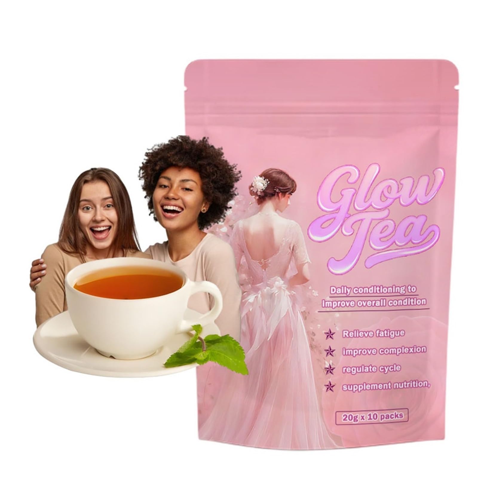 Natural Beauty Herbal Tea - Herbata Ziołowa Bezkofeinowa I Bezcukrowa W Torebkach Do Pielęgnacji Skóry I Wsparcia Urody(3PCS)