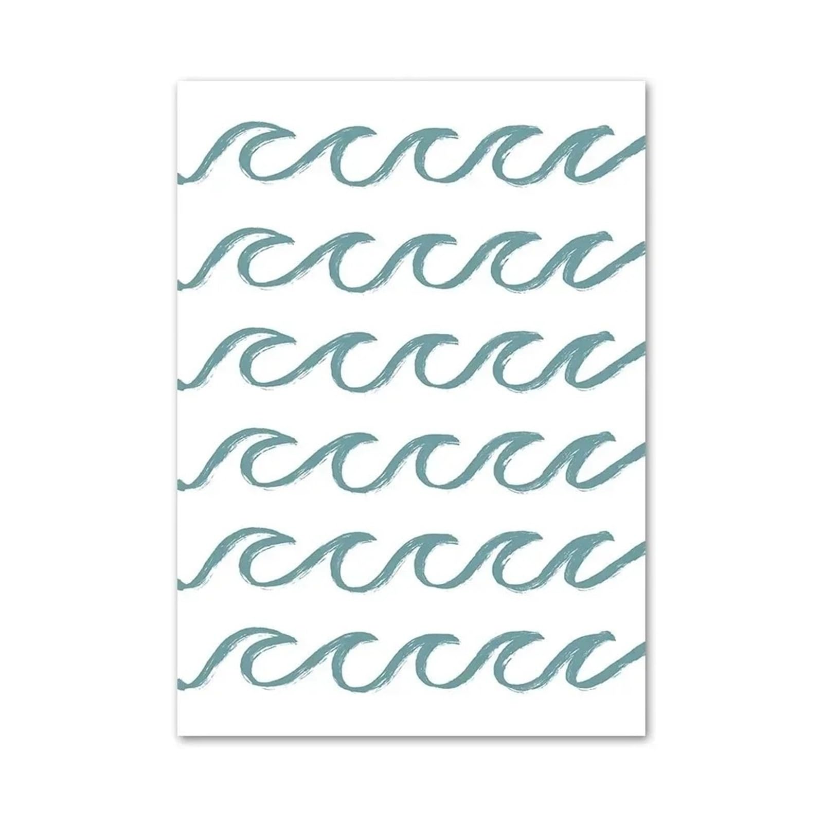 Affiches murales minimalistes sur toile de plage et vagues 40x50