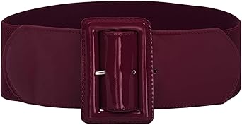 GRACE KARIN Women's Stretchy Belt 1950s 3 Inch Wide Elastic Belts