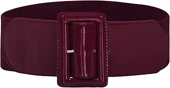 GRACE KARIN Women's Stretchy Belt 1950s 3 Inch Wide Elastic Belts
