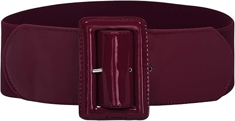 GRACE KARIN Women's Stretchy Belt 1950s 3 Inch Wide Elastic Belts