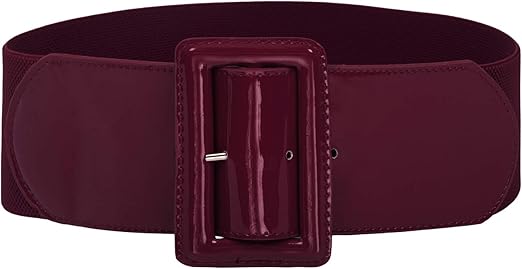 GRACE KARIN Women's Stretchy Belt 1950s 3 Inch Wide Elastic Belts
