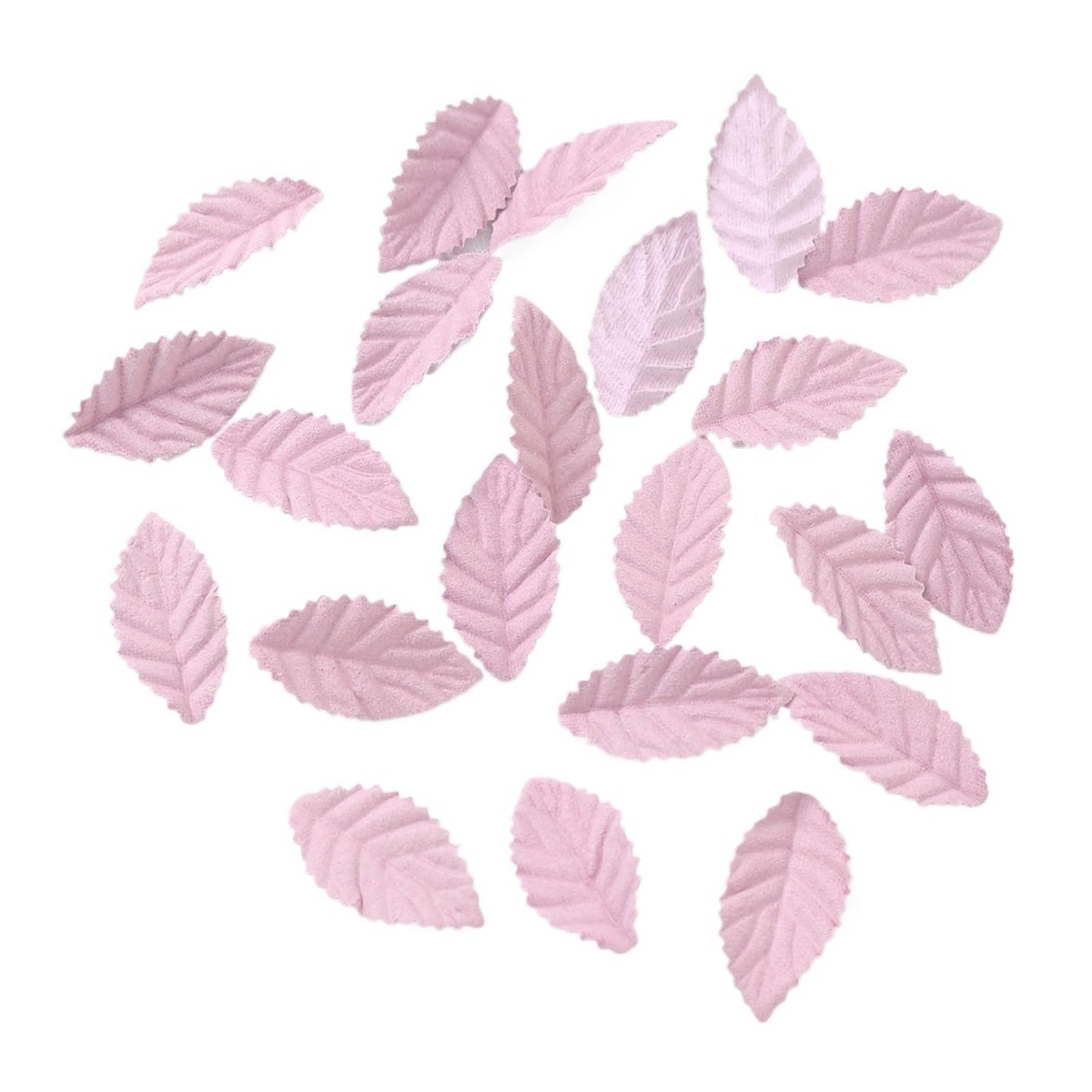 50/100Pcs Artificial Tree Leaf Flower Fake Leave For Home Decor Wedding Decoration Wreath Garland Scrapbook DIY Accessories(Pink,100pcs)
