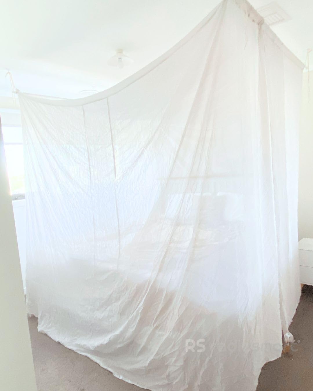 Radia Smart® Radiation Shielding Bed Canopy - Square EMF Protection, Block 5G, Radiation Shielding Sleep