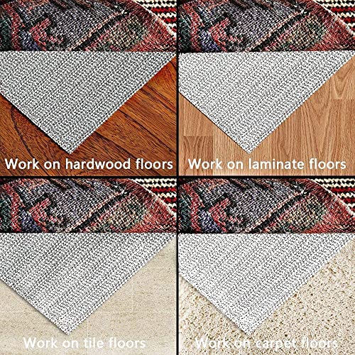 Aurrako Non Slip Rug Pads 9X12 Ft For Hardwood Floors,Rug Pad Gripper For Any Hard Surface Floors,Anti Slip Non Skid Carpet Mat #TOP4