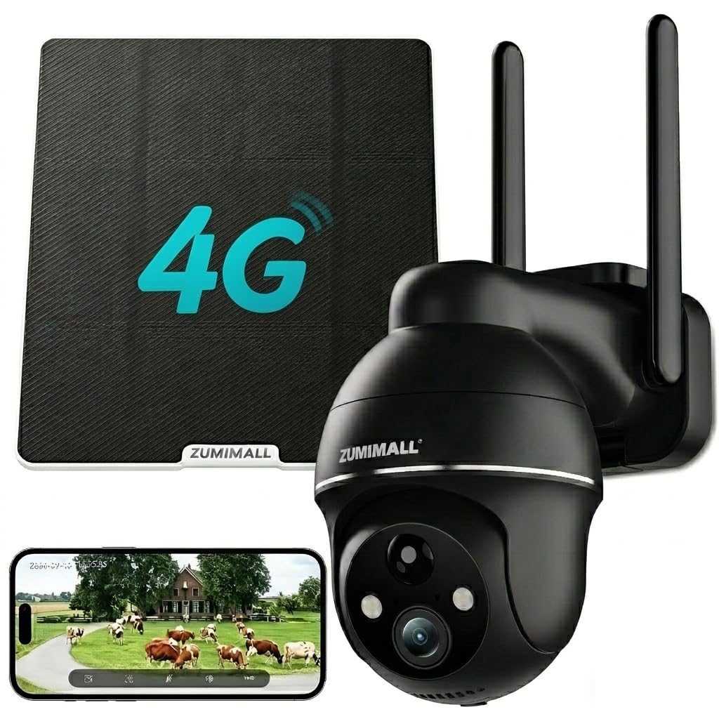 Amazon.com : ZUMIMALL 4G LTE Cellular Security Cameras Wireless