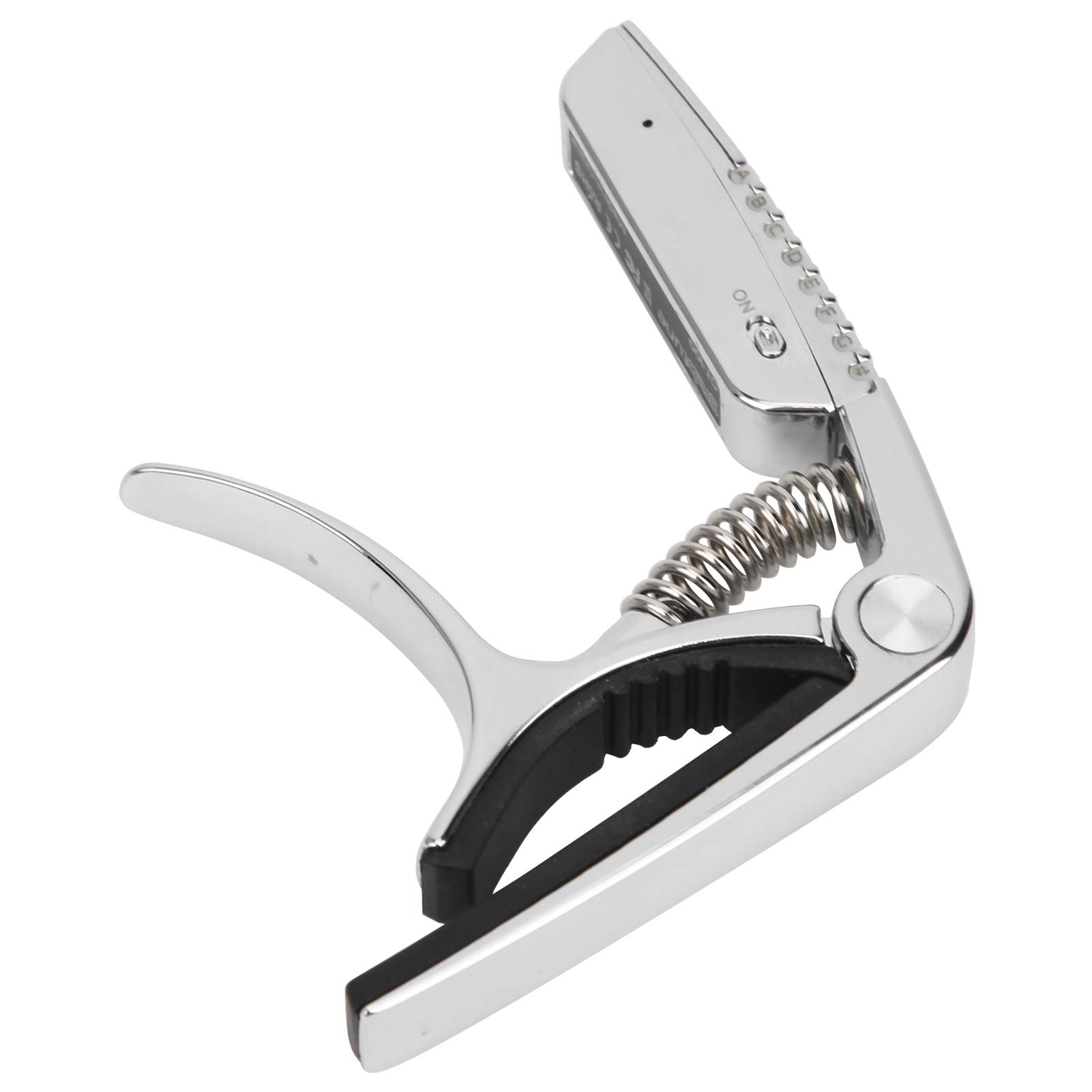 Capotasto per Chitarra Multifunzionale, Pompa di Lubrificazione Manuale Olio Lubrificante Manuale Sintonizzatore 2 in 1 Capotasto Ricaricabile con Display a LED RGB GT-100 (Nero)
