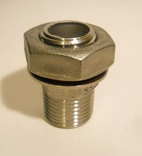 Miniatura 3 de KIT DE CABEZA DE BULKHEAD SIN SOLDADURA para HERvidor de cerveza o WHISKEY STILL - ACERO INOXIDABLE 1/2" NPT HOMEBREW EQUIPO