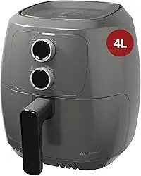 WAP Fritadeira Elétrica sem Óleo Air Fryer Cinza 4 Litros, Potência de 1500W e Revestimento Antiaderente 127V