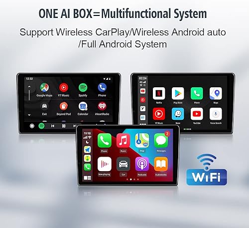 Miniatura 5 de CarPlay CarlinKit inalámbrico AI Box Android adaptador automático para automóviles con pantalla táctil CarPlay con cable OEM compatible con sistema