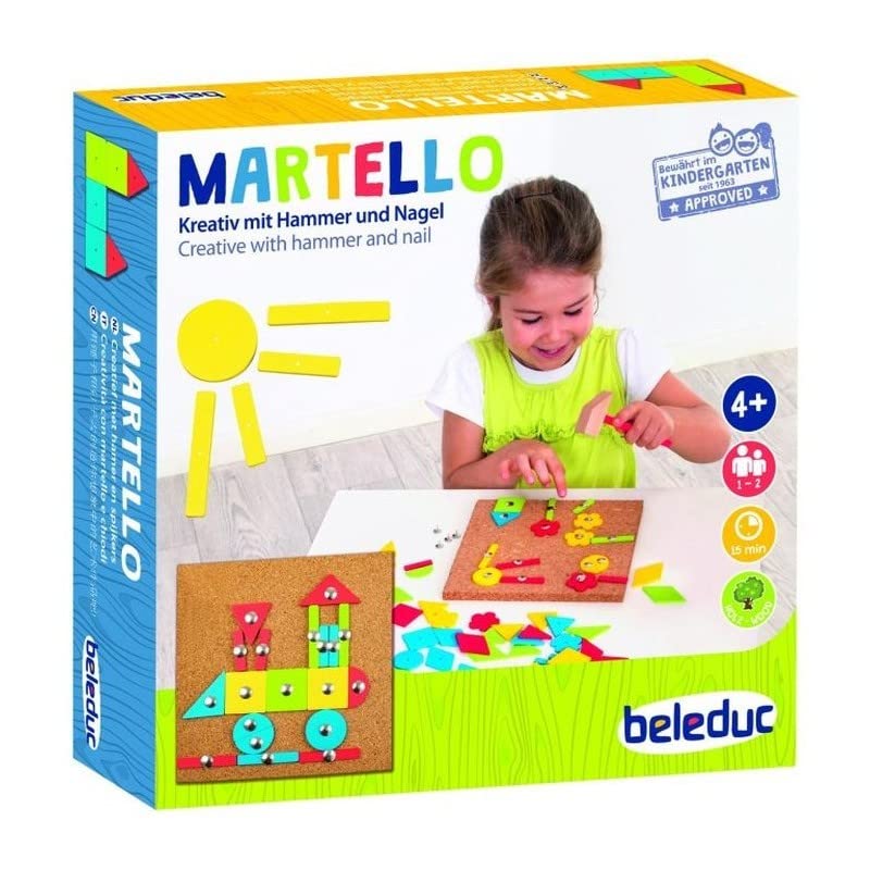 Jeu De Marteau Véhicules Lena - 64 Pièces, Plaque Liège 28x19.5cm, Pour Enfants Dès 3 Ans - Développe Créativité