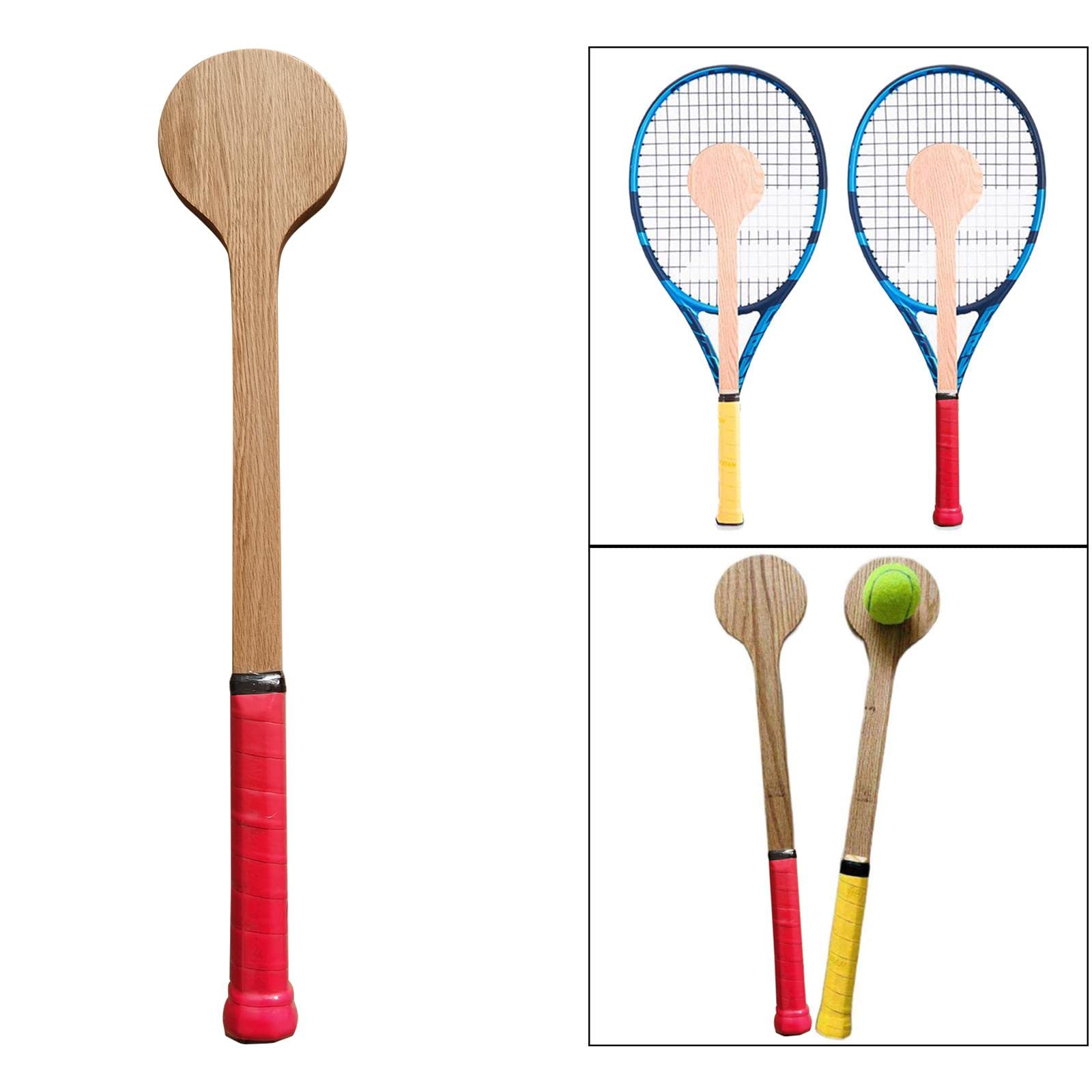 Amagogo Cucchiaio da Puntatore da Tennis in Legno Bambini Bambini Principiante Principiante Colpire con Precisione Colpire Attrezzatur
