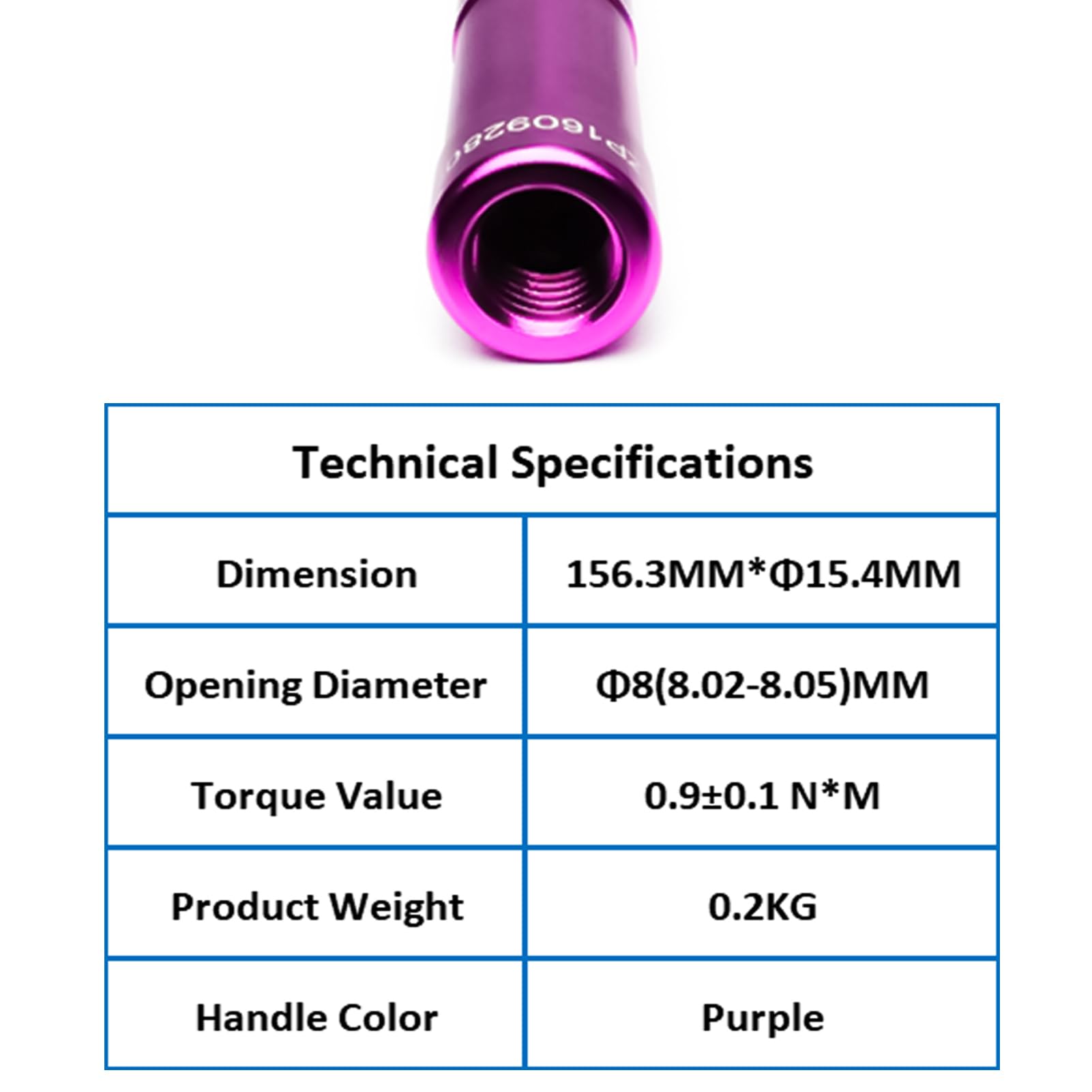 TOJOIN SMA Torque Wrench for RF Connector 8 in·lbs (0.9 N·m) Opening 8mm  (5/16