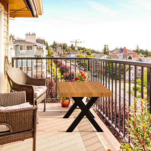 Orgerphy 16" X-Shape Metal Bench Legs (2Pcs)| 16" Height 15.7" Wide X-Frame Heavy Duty End Table Legs Bench Legs | Mid Century Modern Metal Legs For Coffee Table Furniture Bench Legs (16"H X 15.7"W) #TOP6