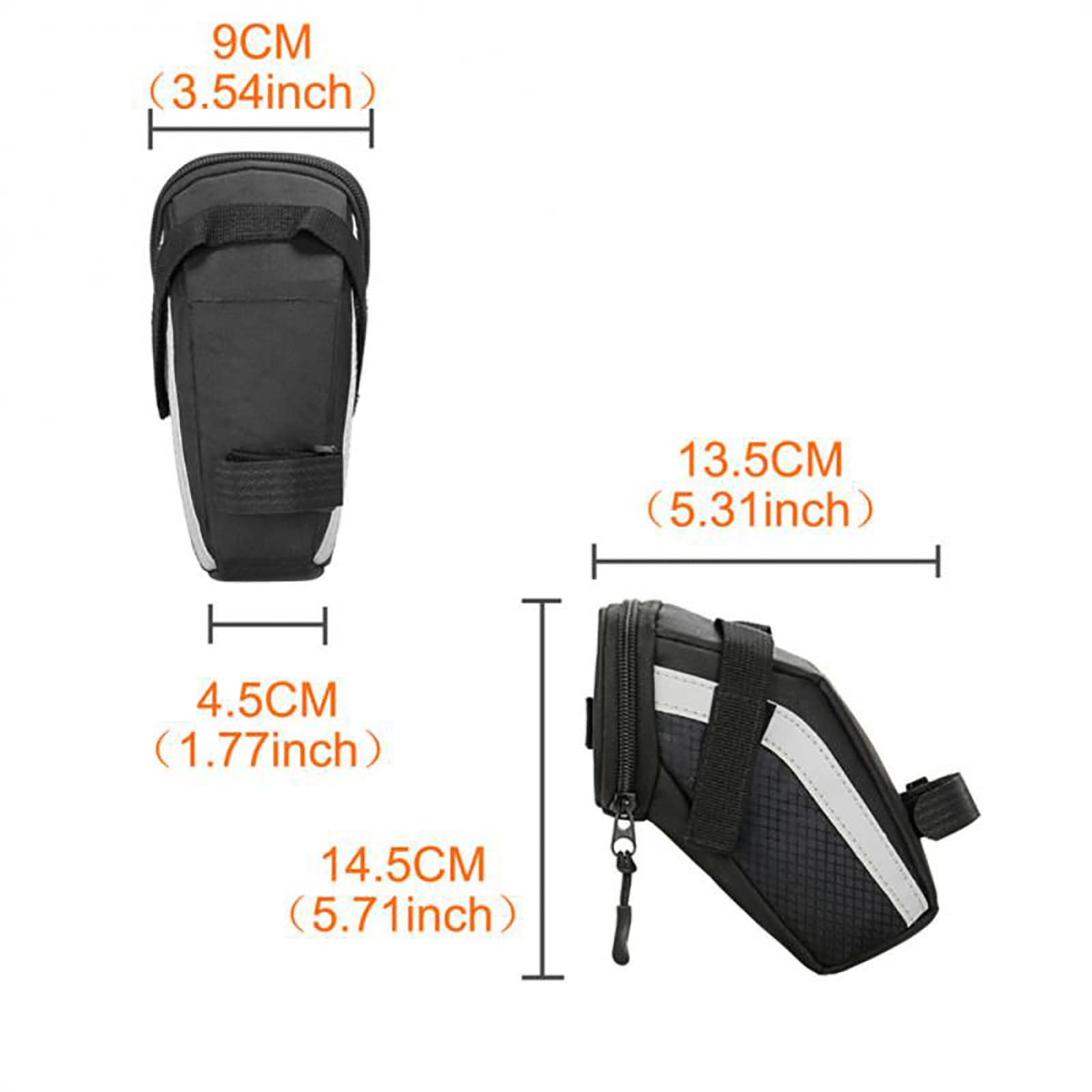 Bolsa Trasera para Cola de Bicicleta, Bolsa Impermeable para Sillín de Bicicleta, Debajo del Asiento, Paquete de Asiento de Ciclismo para Bicicletas de Carretera de Montaña