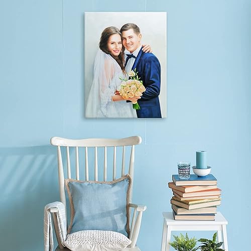 Miniatura 7 de Custom Portrait from Photo - Custom Couple Painting - Personalized Wedding Portrait Handmade Oil Paintings on Canvas - Personalized Canvas Family