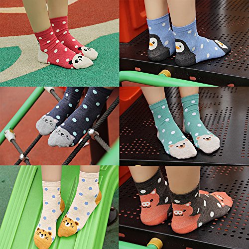Image of Cute Animal Design Women's Socks Casual Cotton Crew Novelty Socks