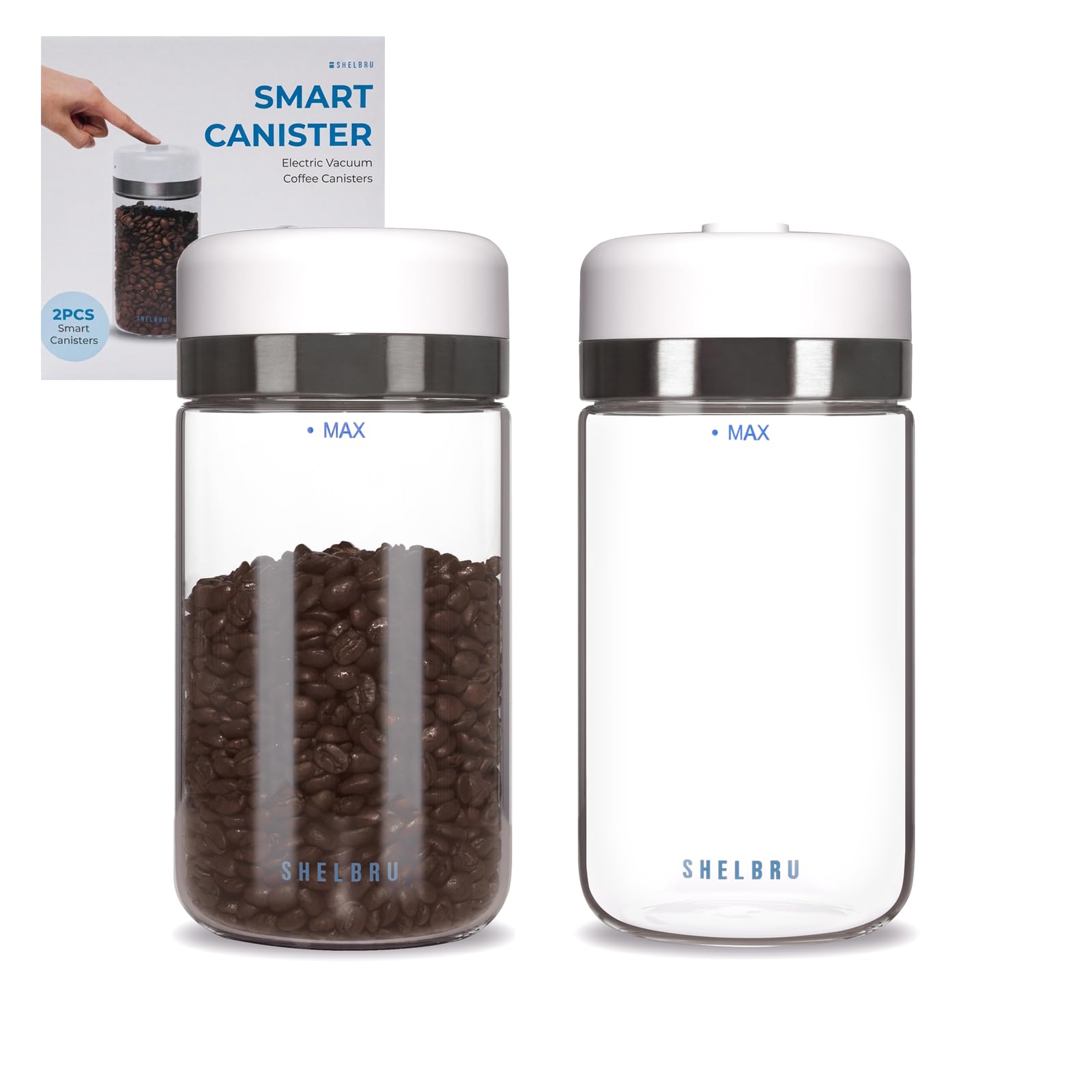 真空保存容器 SHELBRU スマートキャニスター 2個セット コーヒー付 Amazon｜SHELBRU (シェルブル) キャニスター CANISTER 保存容器 ガラス