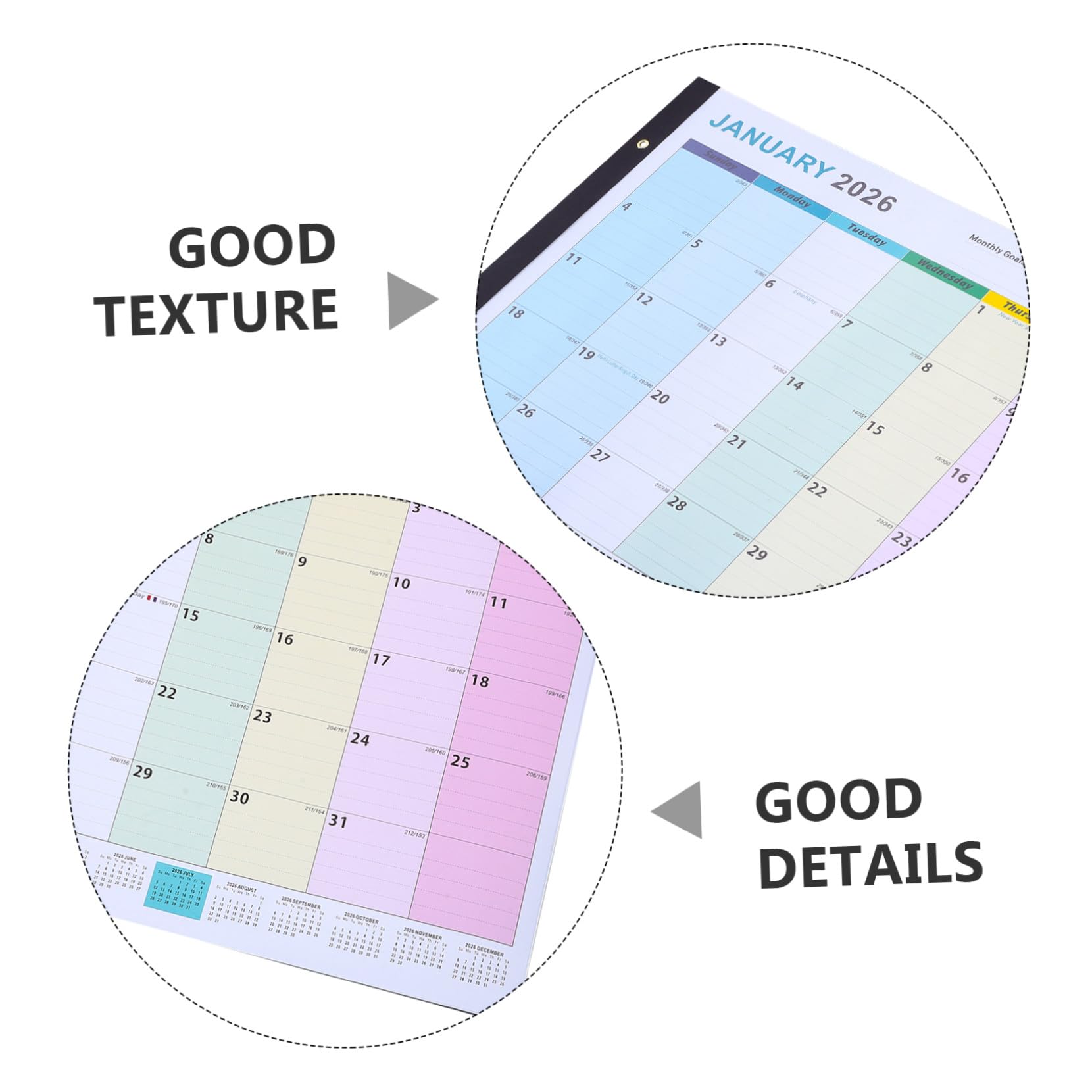 Veemoon Calendario da Parete Mensile Planner da Appendere Layout Verticale Grande Organizzatore per Casa e Ufficio