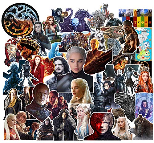 Kilmila A Song of Ice and Fire Stickers (100Pcs) Gifts ASOIAF Merch Laptop Stickers for Water Bottles Laptops Sticker Computer Bicycles