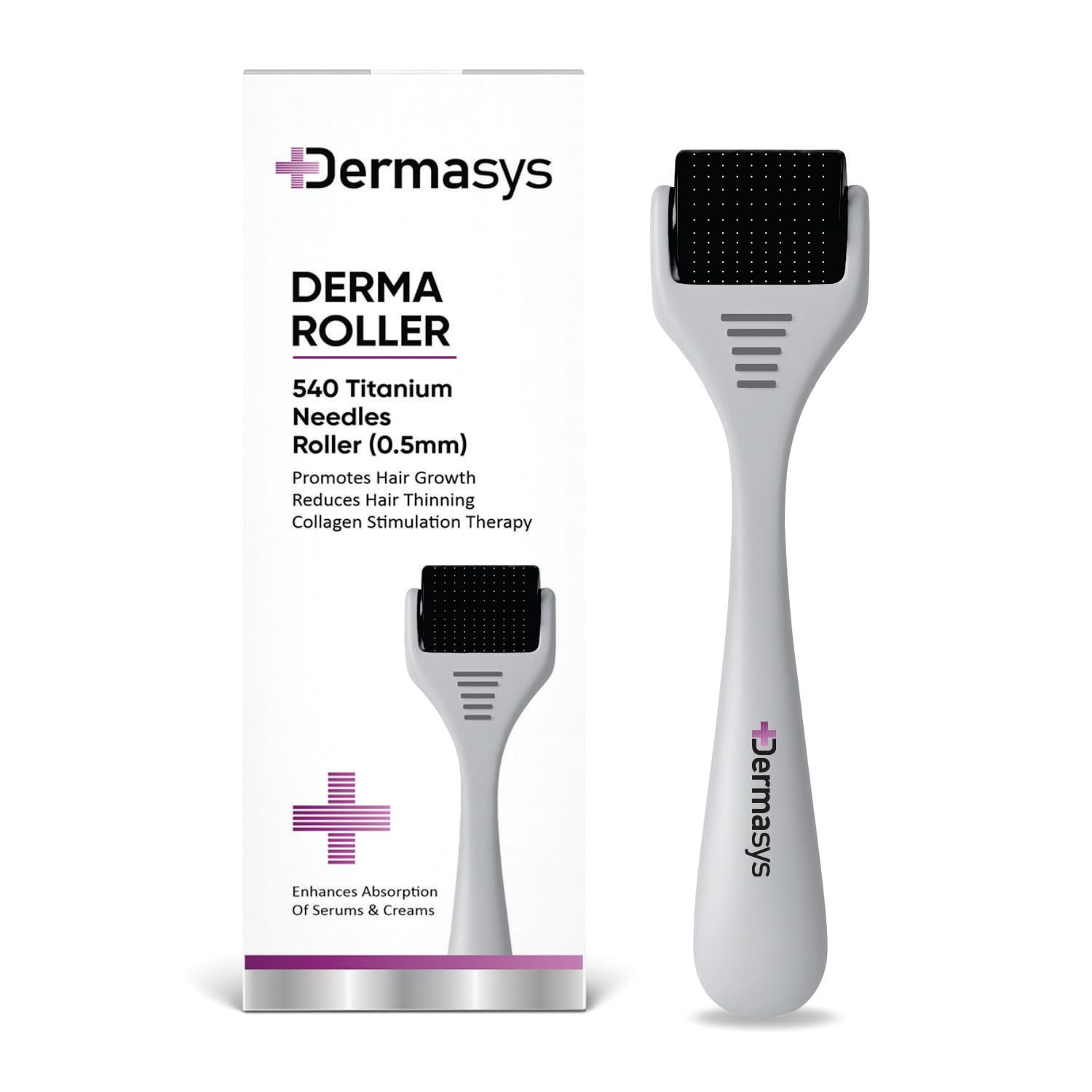 Derma Roller For Hair Growth 0.5mm with 540 Titanium Needles Roller | Reduce Hair Thinning, Boosts Beard Growth & Reduces Acne Scars & Blemishes-image-17