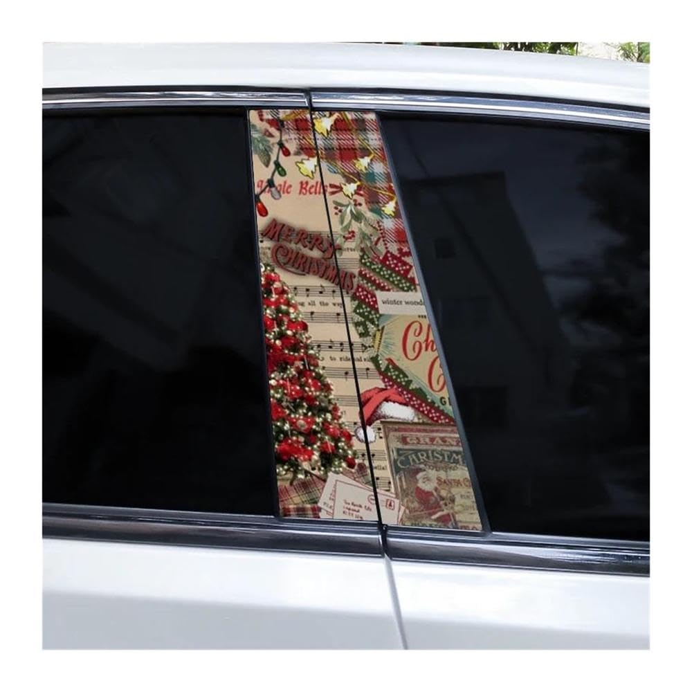 Body Parts 2pcs DIY Car Window Pillar Decal Waterproof Vinyl Sticker(E)