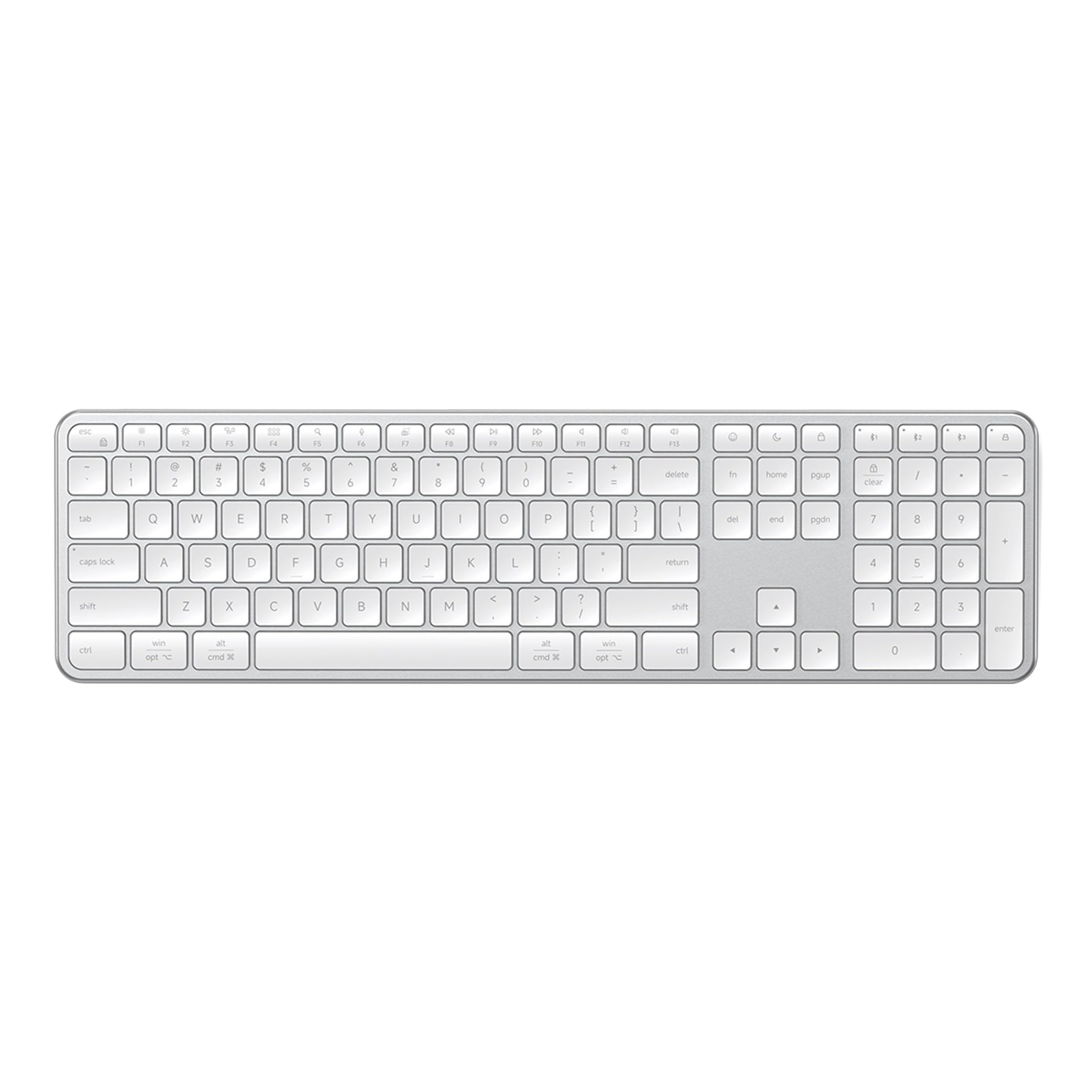 Amazon | SATECHI Slim EX3 ワイヤレスキーボード、フルサイズ