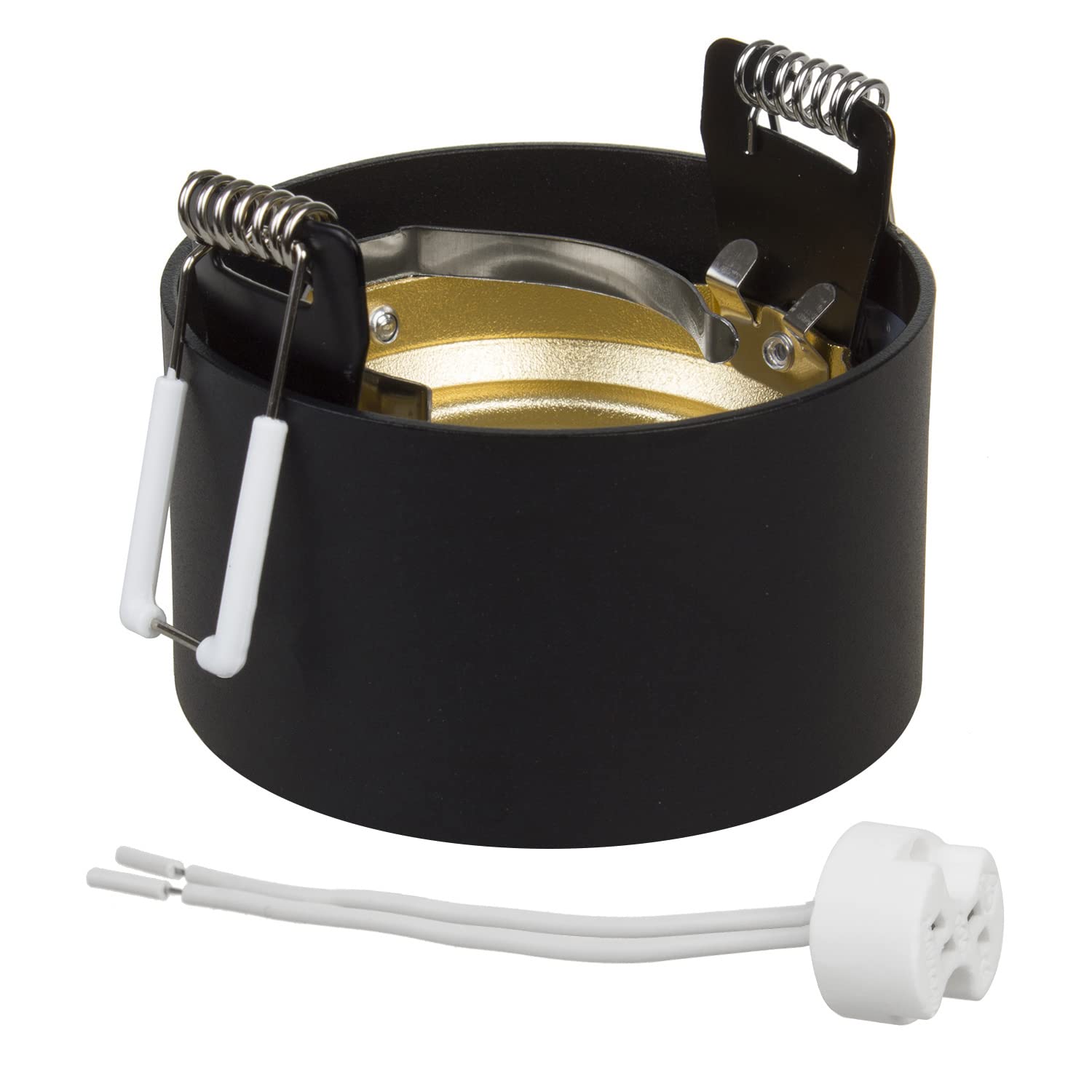 Plafoniera Faretto Maclean MCE458 - Attacco GU10 Per LED E Alogene Fino A 35W - Nero Alluminio