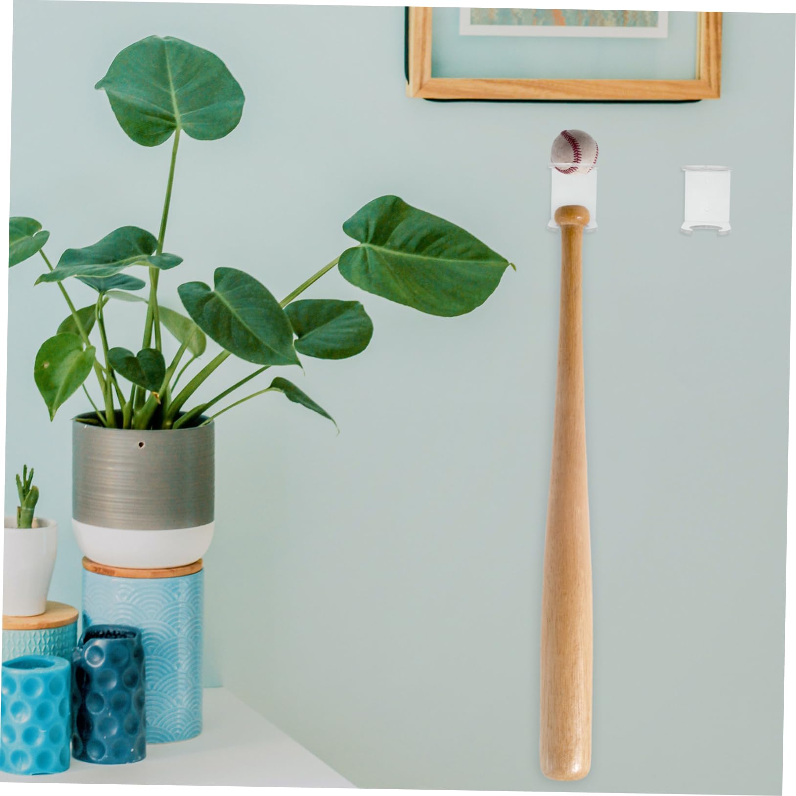 NAMOARLY Baseball Wall Mount Bat Rack Bat Holders for Wall Acrylic Stand Display Sports Decor