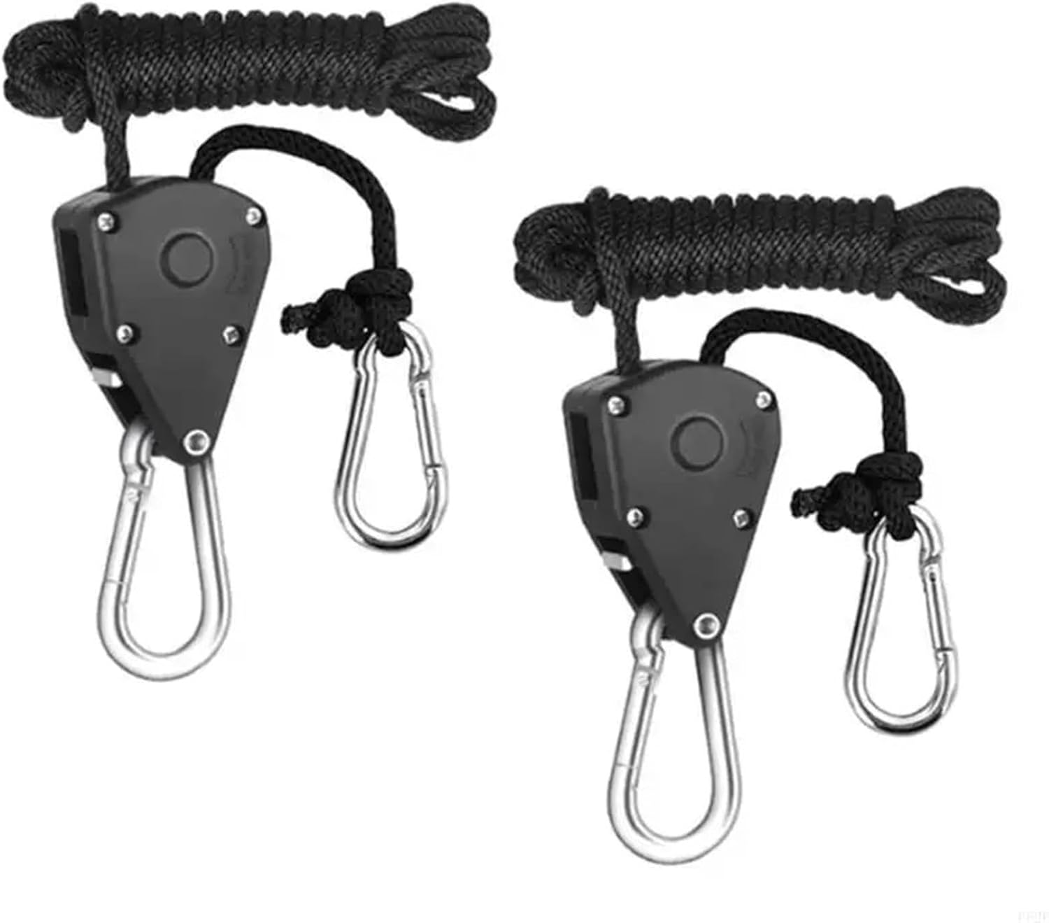Durable 8 PCS Tent Rope Lock Pulley Adjuster Fixed Buckle Adjustable Ratchet Wind Stopper