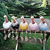 Keramik Huhn Gartendeko，Garten Stecker Hen Hahn Hens Geeignet für Terrassen-, Garten- und Balkondekorationen Huhn Deko Garten Keramik, Huhn Gartendeko, Deko Hühner Figuren Garten Huhn Gartenstecker Tiere Garten Dekoration Figuren für Außen, Harz Statue Bauernhof Balkon Wohnzimmer Office Deko Huhn Deko Garten, Gartenstecker Huhn Gartendeko Huhn Gartenstecker, Hühner Deko Christmas, Outdoor Garten Gartendeko Hinterhof Rasen Pfähle Huhn Kantenhocker Henne Vogel Seitensitz Indoor