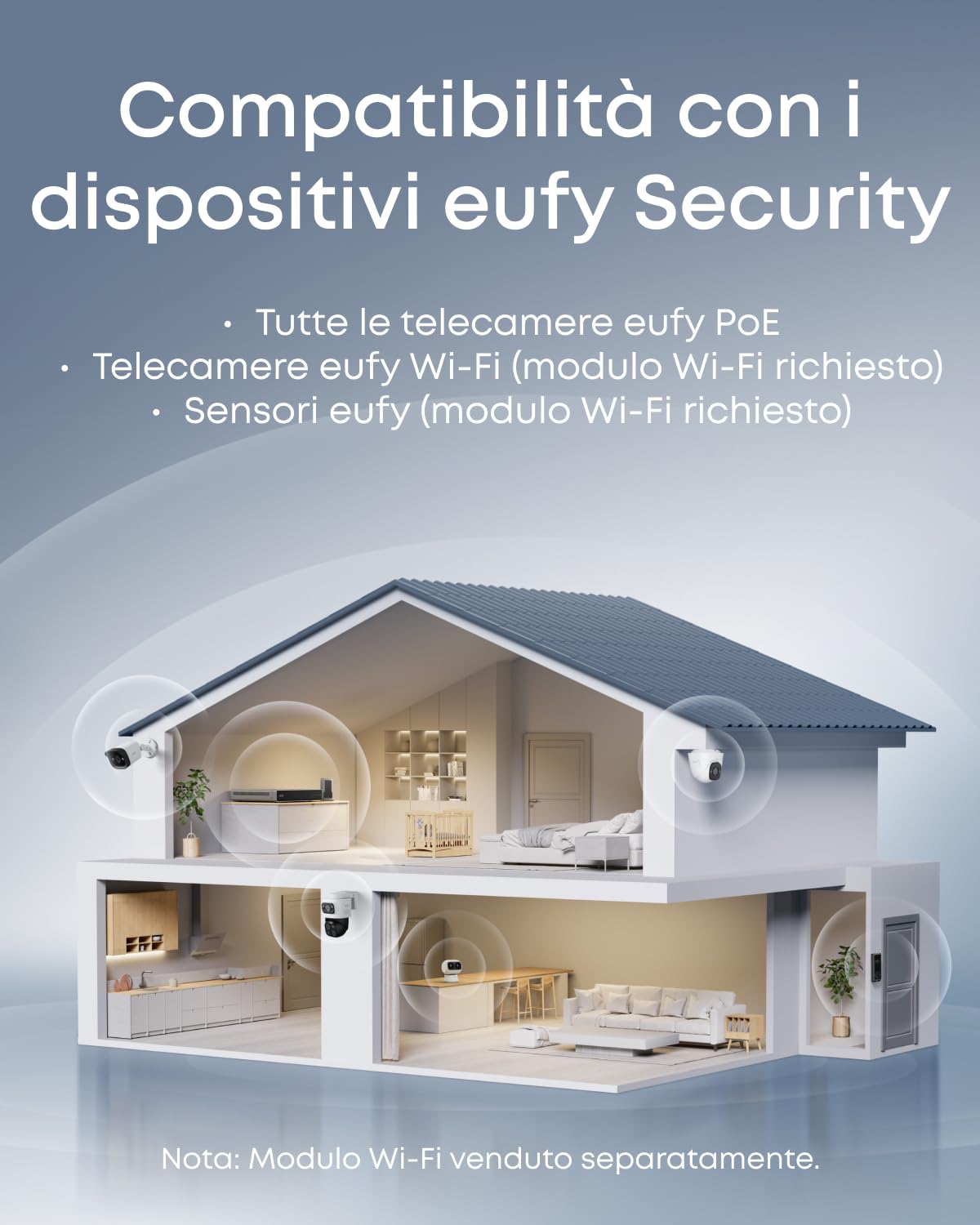 eufy Security S4 per telecamere di sicurezza, 8 canali espandibili a 16 | IA locale, Video intelligente, HD da 2 TB preinstallato, fino a 16 TB, Rec 24/7, Compatibile solo con dispositivi eufy PoE.