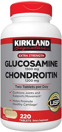 Kirkland Signature Glucosamina y condroitina, 220 tabletas (paquete de 2)