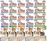 INABA Churu Lickable Purée Natural Cat Treats (Tuna Variety Pack, 24 Tubes)